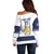 Custom Finland Ice Hockey Off Shoulder Sweater Go Suomi Go