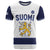 Custom Finland Ice Hockey T Shirt Go Suomi Go