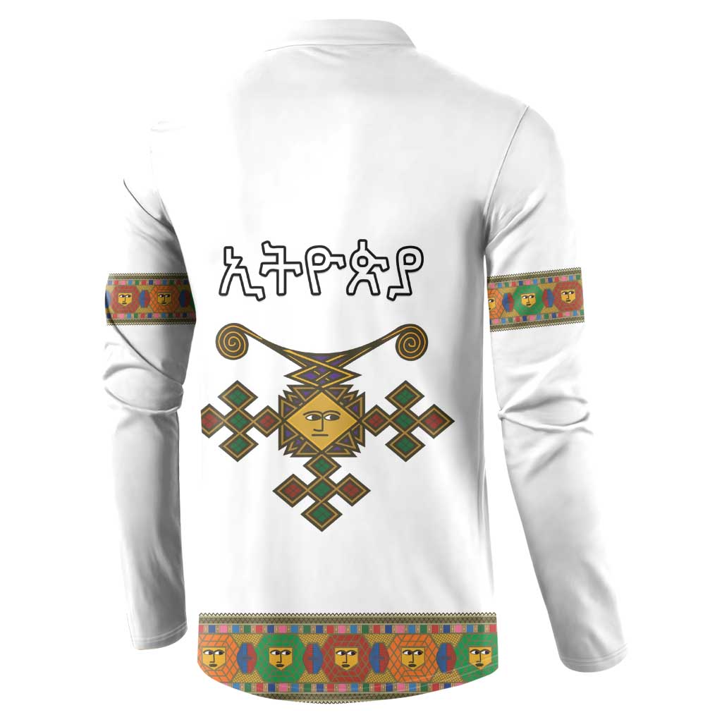 Ethiopia Saba Kemis Button Sweatshirt Habesha Style LT15