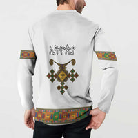 Ethiopia Saba Kemis Button Sweatshirt Habesha Style LT15