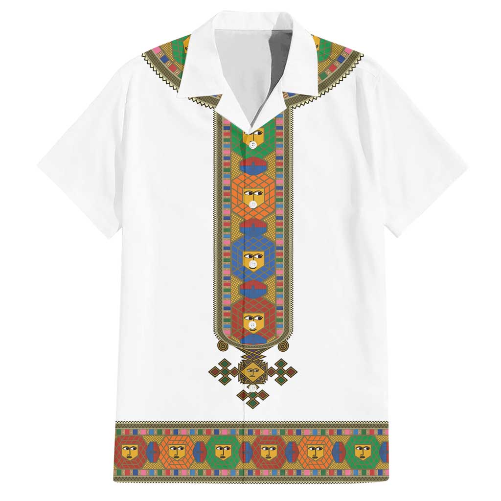 Ethiopia Saba Kemis Hawaiian Shirt Habesha Style LT15