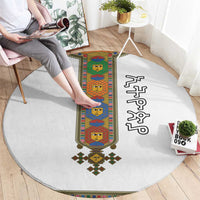 Ethiopia Saba Kemis Round Carpet Habesha Style