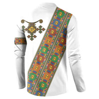 Ethiopia Saba Kemis Button Sweatshirt Sash Style