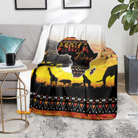 Happy Africa Day Blanket African Safari With Map