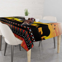 Happy Africa Day Tablecloth African Safari With Map