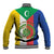 Comoros Baseball Jacket Coat Of Arms Flag Style