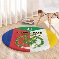 Comoros Round Carpet Coat Of Arms Flag Style