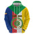 Comoros Zip Hoodie Coat Of Arms Flag Style