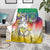 Comoros Mongoose Lemur Blanket Coat Of Arms With Ylang Ylang