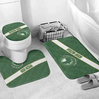 African Union Day Bathroom Set Emblem With Kente Pattern - Wonder Print Shop