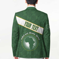 Personalized African Union Day Blazer Emblem With Kente Pattern - Wonder Print Shop