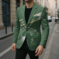 Personalized African Union Day Blazer Emblem With Kente Pattern - Wonder Print Shop