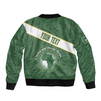 Personalized African Union Day Bomber Jacket Emblem With Kente Pattern - Wonder Print Shop
