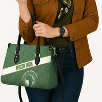 African Union Day Leather Bag Emblem With Kente Pattern - Wonder Print Shop