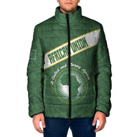 Personalized African Union Day Padded Jacket Emblem With Kente Pattern - Wonder Print Shop