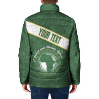 Personalized African Union Day Padded Jacket Emblem With Kente Pattern - Wonder Print Shop