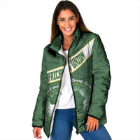 Personalized African Union Day Padded Jacket Emblem With Kente Pattern - Wonder Print Shop