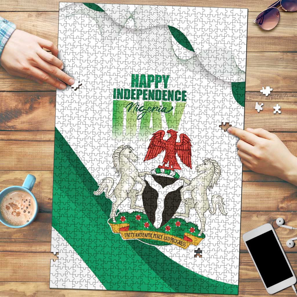 Nigeria Independence Day Puzzle Unity and Faith Peace and Progress - Wonder Print Shop