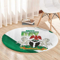 Nigeria Independence Day Round Carpet Unity and Faith Peace and Progress - Wonder Print Shop