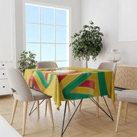 Guinea Independence Day Tablecloth Coat Of Arms With African Pattern - Wonder Print Shop