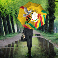 Guinea Independence Day Umbrella Coat Of Arms With African Pattern - Wonder Print Shop