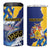 Personalised Barbados Independence Day 4 in 1 Can Cooler Tumbler Flying Fish Flag Pattern - Wonder Print Shop