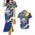 Personalised Barbados Independence Day Couples Matching Mermaid Dress and Hawaiian Shirt Flying Fish Flag Pattern - Wonder Print Shop