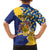 Personalised Barbados Independence Day Hawaiian Shirt Flying Fish Flag Pattern - Wonder Print Shop