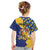 Personalised Barbados Independence Day Kid T Shirt Flying Fish Flag Pattern - Wonder Print Shop