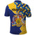 Personalised Barbados Independence Day Polo Shirt Flying Fish Flag Pattern - Wonder Print Shop