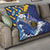 Personalised Barbados Independence Day Quilt Flying Fish Flag Pattern