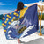 Personalised Barbados Independence Day Sarong Flying Fish Flag Pattern - Wonder Print Shop