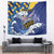 Personalised Barbados Independence Day Tapestry Flying Fish Flag Pattern - Wonder Print Shop