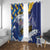 Personalised Barbados Independence Day Window Curtain Flying Fish Flag Pattern - Wonder Print Shop