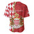 Monaco National Day Baseball Jersey Coat Of Arms Mix Red Carnation Pattern - Wonder Print Shop