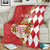 Monaco National Day Blanket Coat Of Arms Mix Red Carnation Pattern