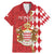 Monaco National Day Family Matching Mermaid Dress and Hawaiian Shirt Coat Of Arms Mix Red Carnation Pattern - Wonder Print Shop