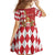 Monaco National Day Family Matching Off Shoulder Maxi Dress and Hawaiian Shirt Coat Of Arms Mix Red Carnation Pattern - Wonder Print Shop