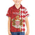 Monaco National Day Family Matching Puletasi and Hawaiian Shirt Coat Of Arms Mix Red Carnation Pattern - Wonder Print Shop