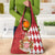 Monaco National Day Grocery Bag Coat Of Arms Mix Red Carnation Pattern