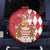 Monaco National Day Spare Tire Cover Coat Of Arms Mix Red Carnation Pattern - Wonder Print Shop