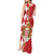 Monaco National Day Tank Maxi Dress Coat Of Arms Mix Red Carnation Pattern - Wonder Print Shop