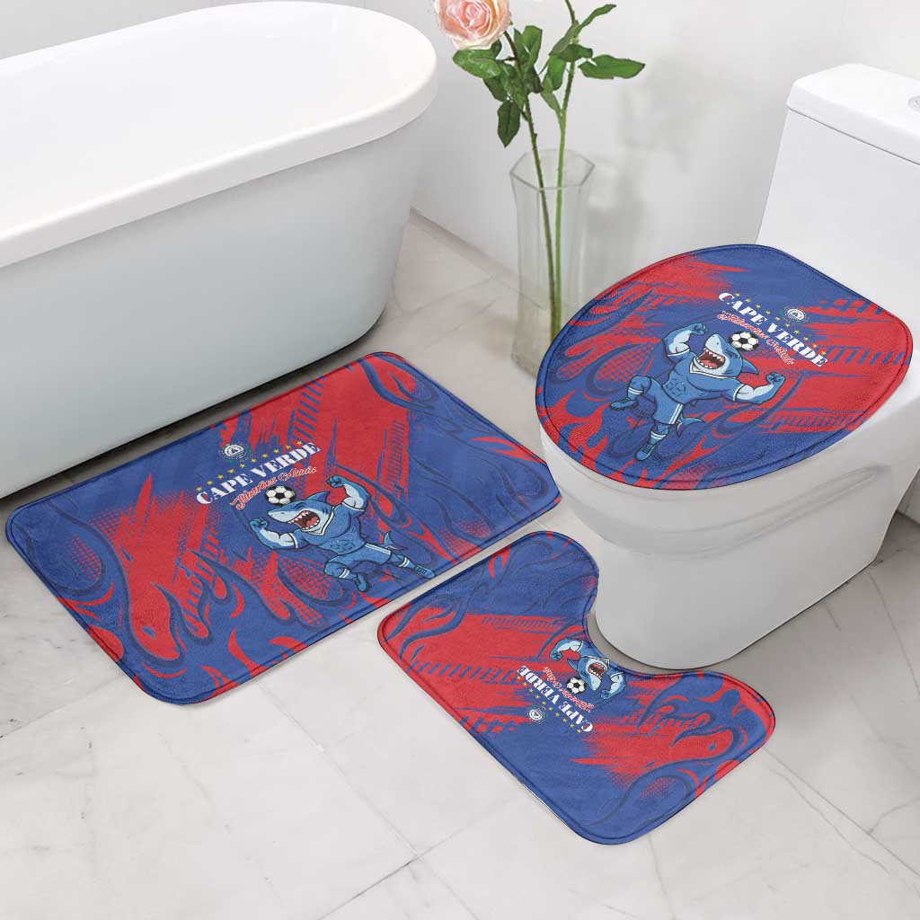Cape Verde Football Bathroom Set One Team One Victory - Wonder Print Shop