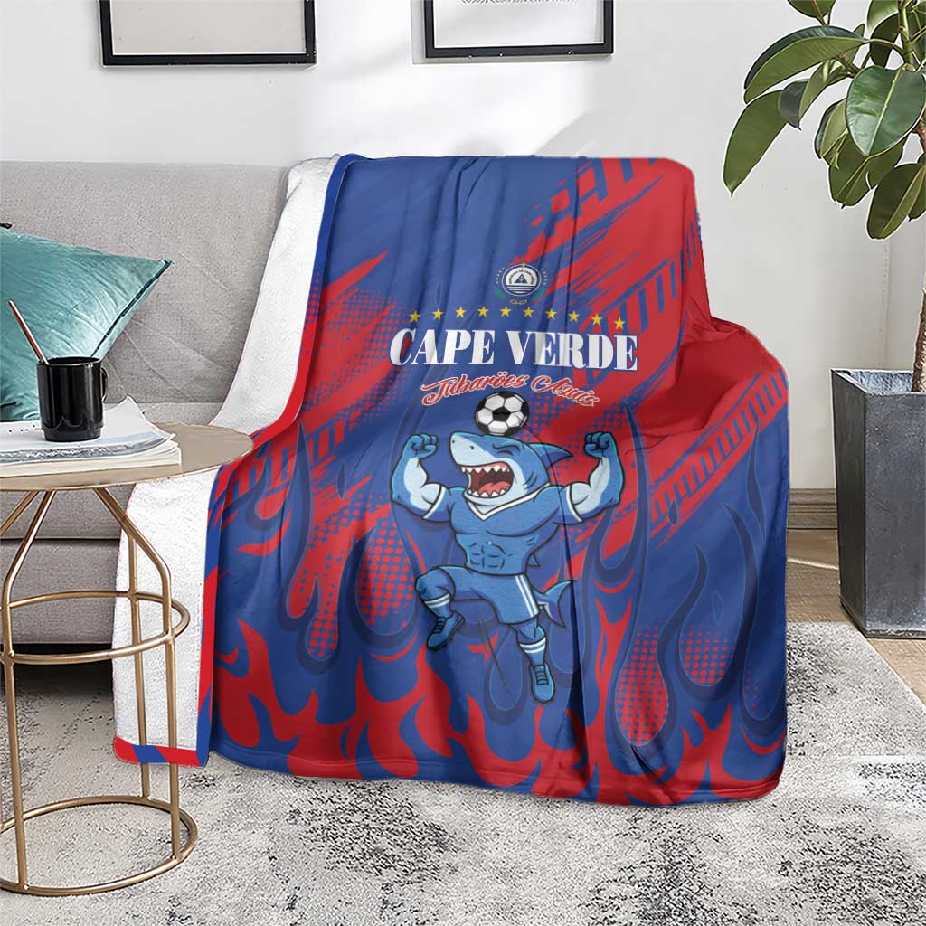 Cape Verde Football Blanket One Team One Victory - Wonder Print Shop