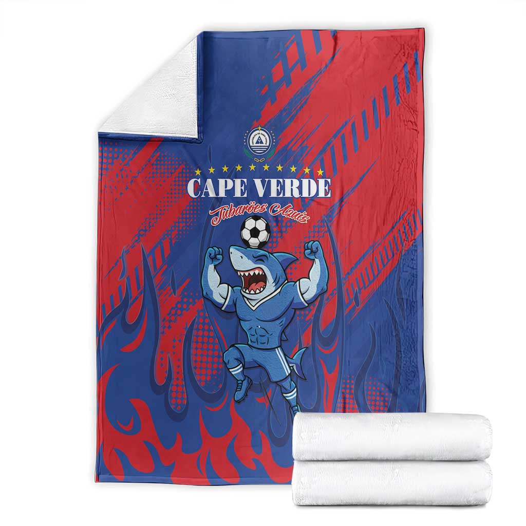 Cape Verde Football Blanket One Team One Victory - Wonder Print Shop
