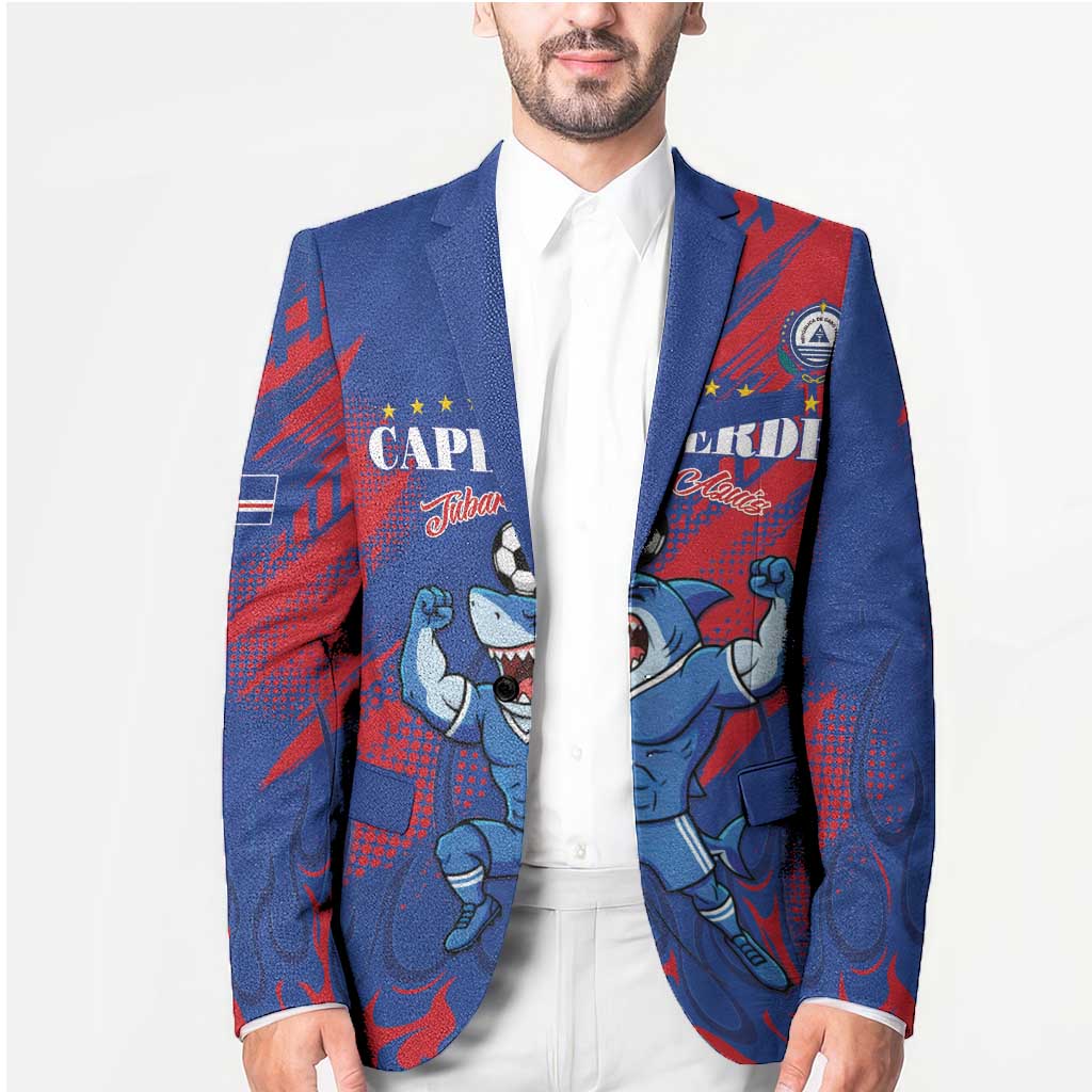 Custom Cape Verde Football Blazer One Team One Victory - Wonder Print Shop