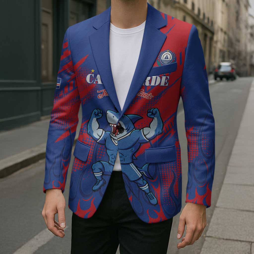 Custom Cape Verde Football Blazer One Team One Victory - Wonder Print Shop
