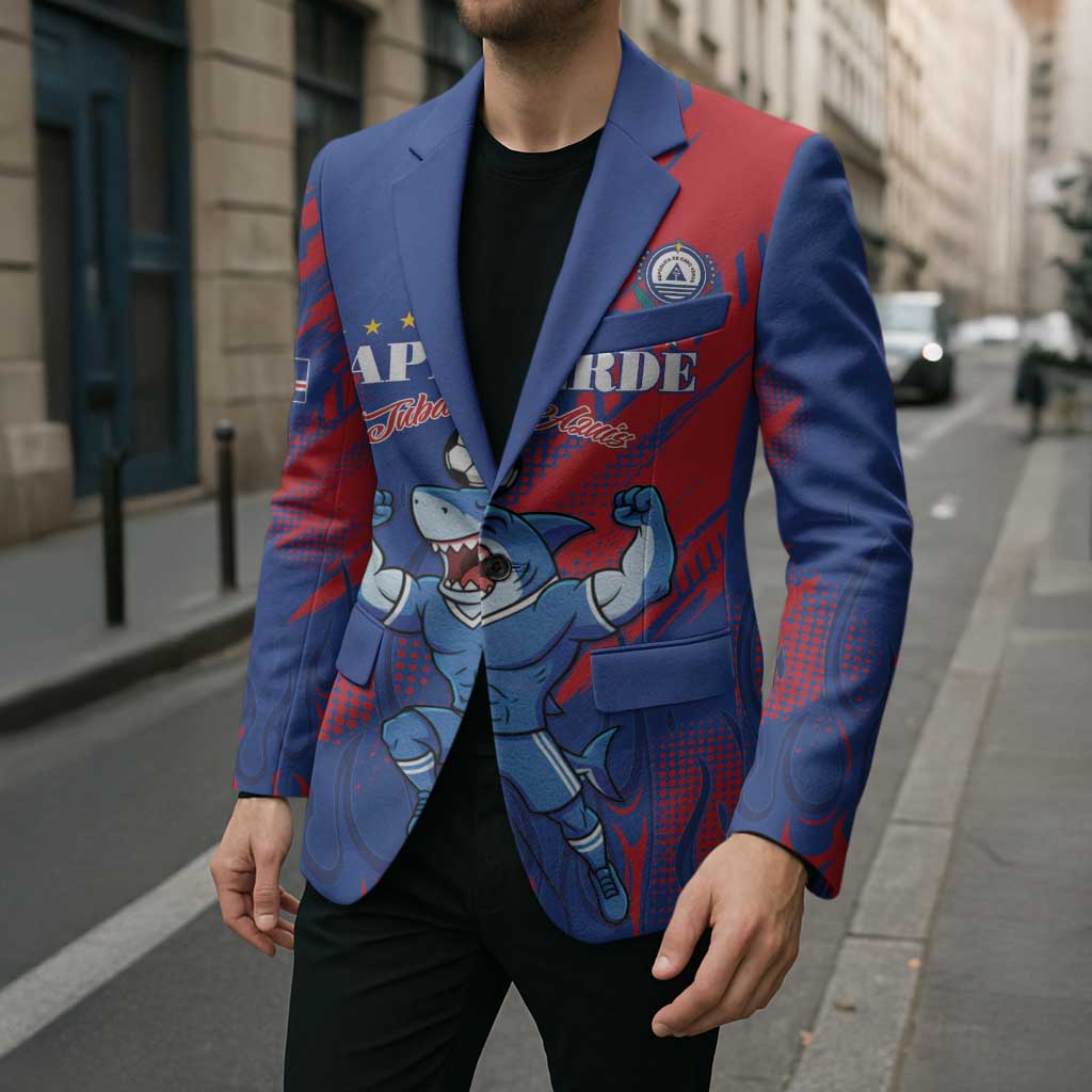 Custom Cape Verde Football Blazer One Team One Victory - Wonder Print Shop