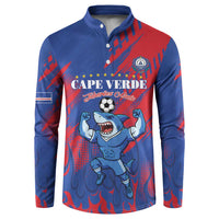 Custom Cape Verde Football Button Sweatshirt One Team One Victory - Wonder Print Shop