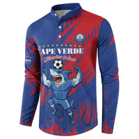 Custom Cape Verde Football Button Sweatshirt One Team One Victory - Wonder Print Shop